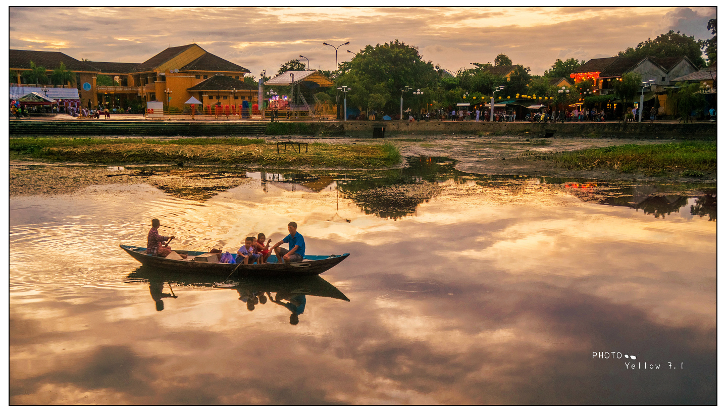 河上海椰子林的刺激簸箕船，世界文化遺產的燈籠故鄉會安古城--旅行越南Day4，峴港&會安